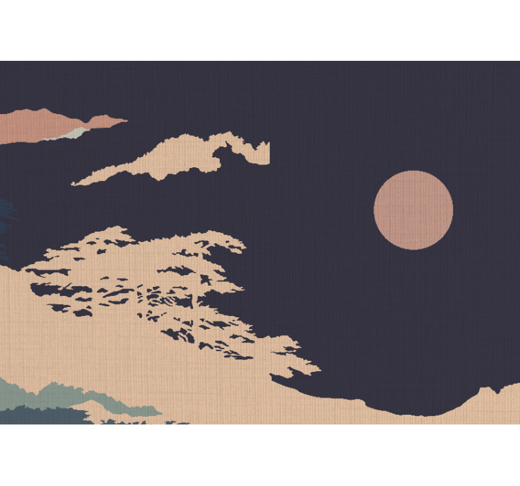 포토 뮤럴 자연 고요한 달빛 풍경 - TenStickers