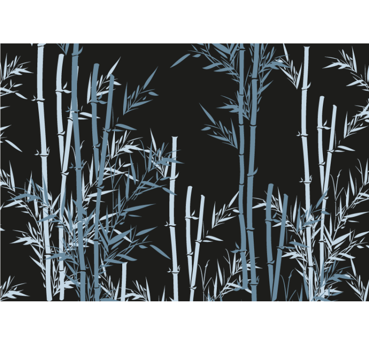 대나무 벽 벽화 대나무 숲 디자인 - TenStickers
