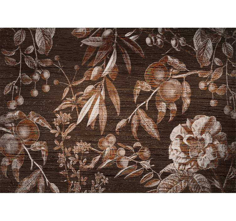 꽃 벽 벽화 - 플로랄 아티스틱 디자인 - TenStickers