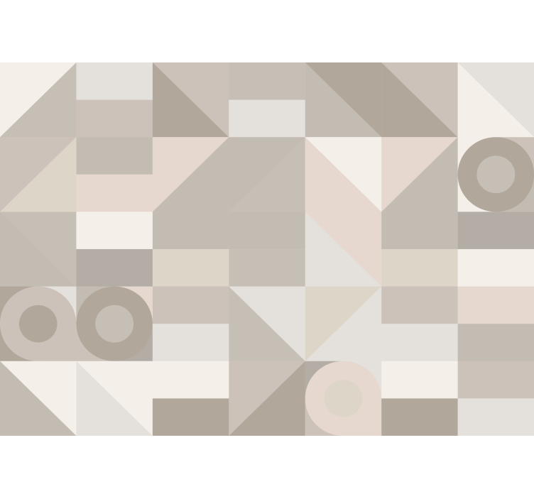 질감과 패턴 벽 벽화 기하학적 패턴 형태 - TenStickers