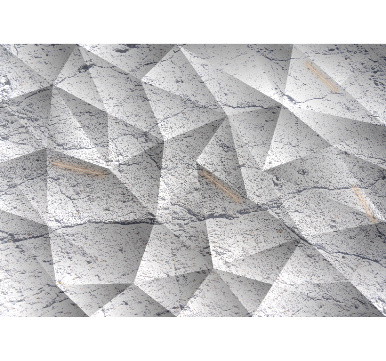 질감과 패턴 벽 벽화 기하학적 돌 스타일 - TenStickers