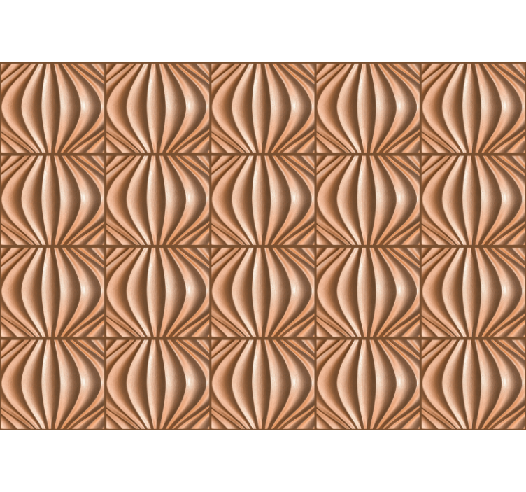 질감과 패턴 벽 벽화 텍스처드 웨이브 모티프 - TenStickers