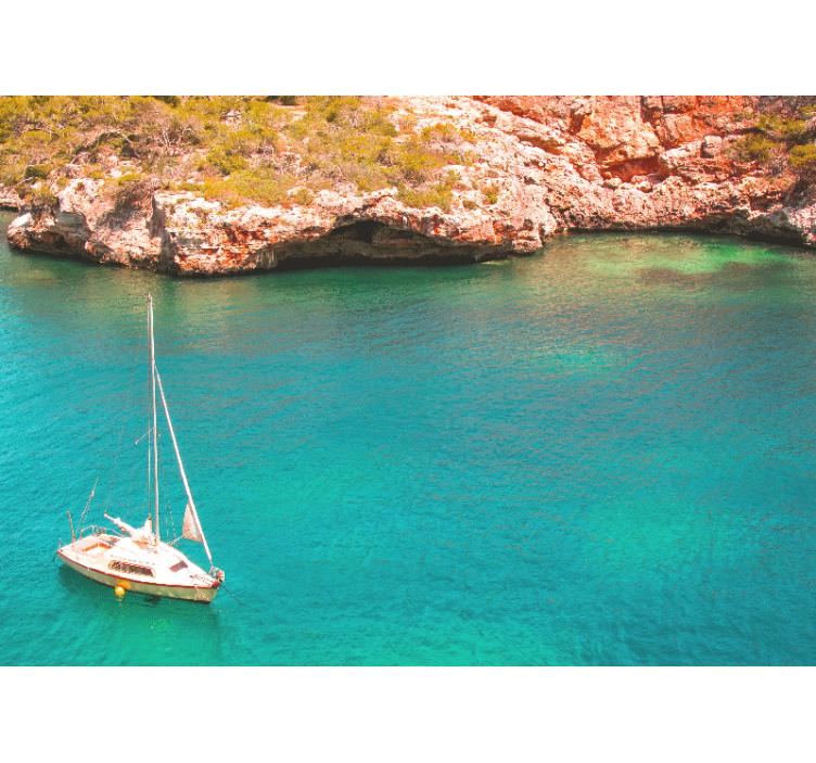 벽화 바다 항해하는 배 바다 - TenStickers