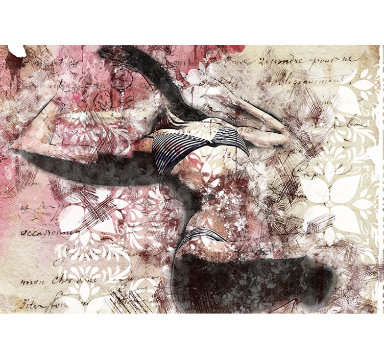 사랑 벽 벽화 우아한 춤의 움직임 - TenStickers