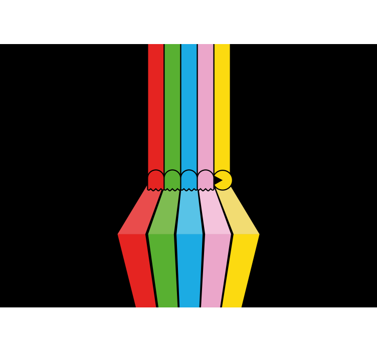 Murales de arte urbano 다채로운 연필 선화 - TenStickers