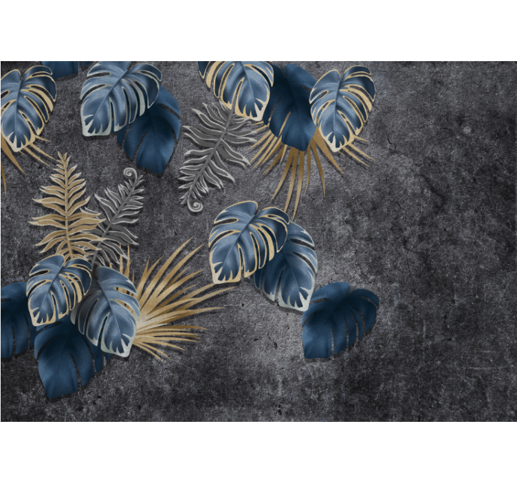 포토 뮤럴 자연 잎사귀 디테일링 - TenStickers