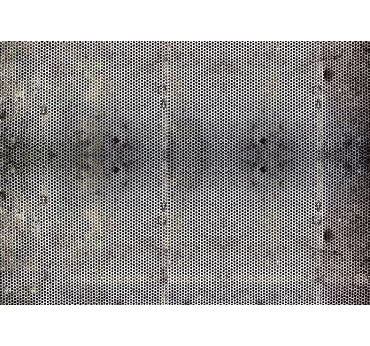 다른 질감과 패턴 벽 벽화 가격뚫린 금속 - TenStickers