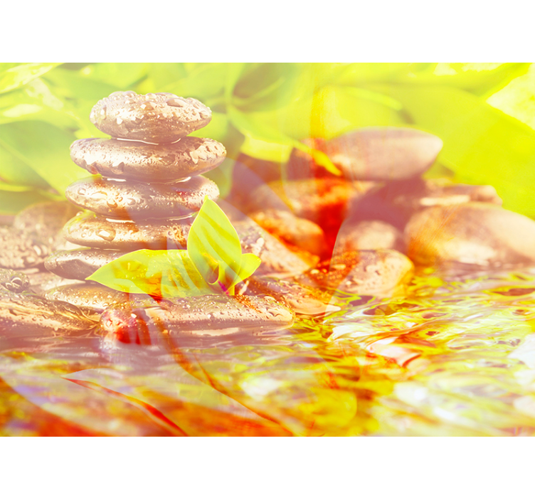 선 벽 벽화 하모니 스톤 스택 - TenStickers