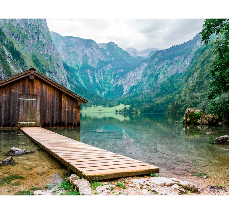 포토 뮤럴 자연 고요한 호수 풍경 - TenStickers