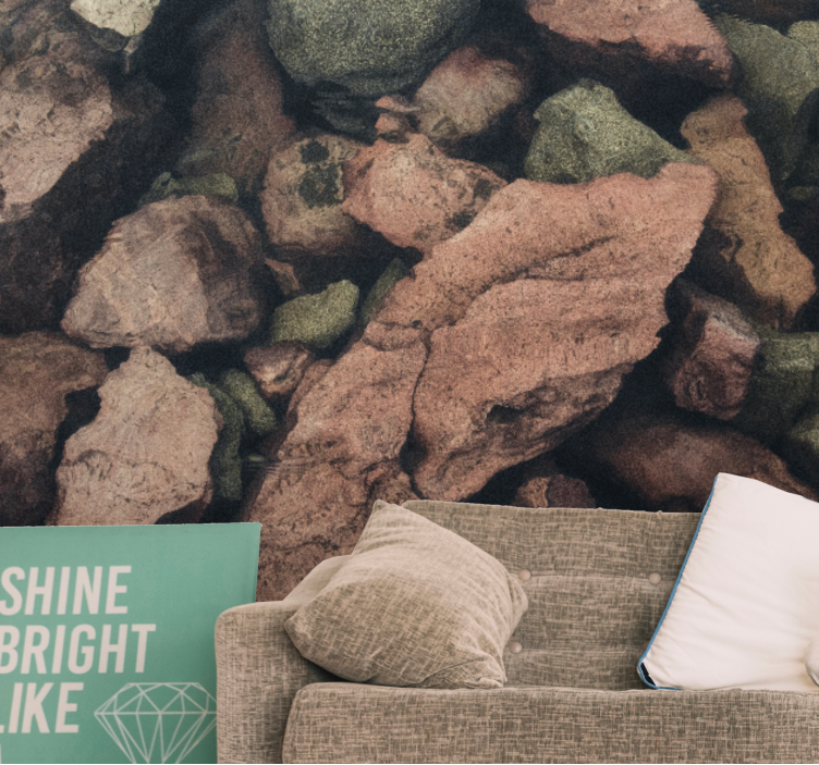 3d 효과 돌담 3d 벽 벽화 - TenStickers