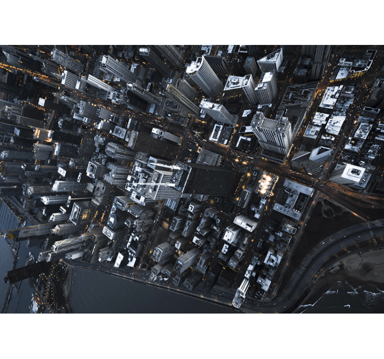 도시와 국가 벽 벽화 도시 풍경 전망 - TenStickers