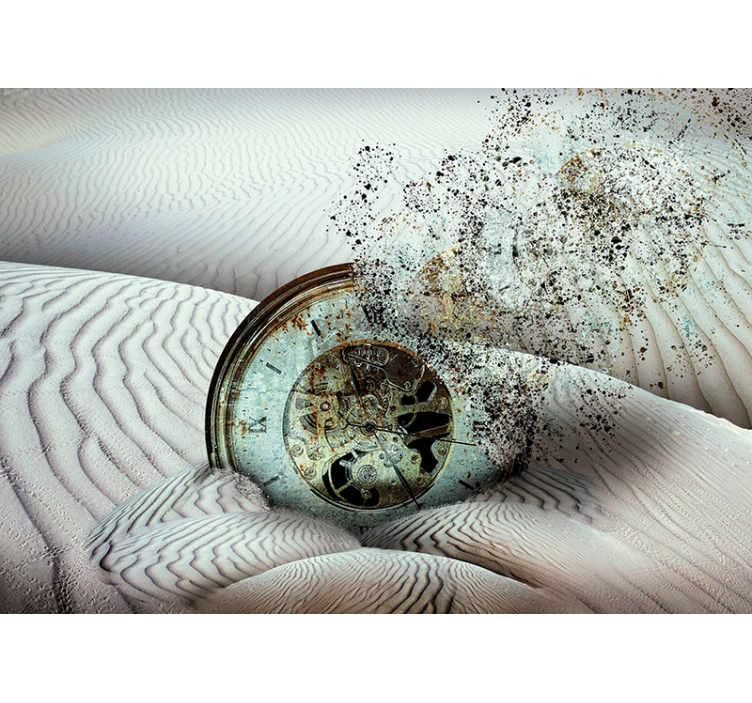 초현실적 인 사막 추상 벽 벽화 - TenStickers