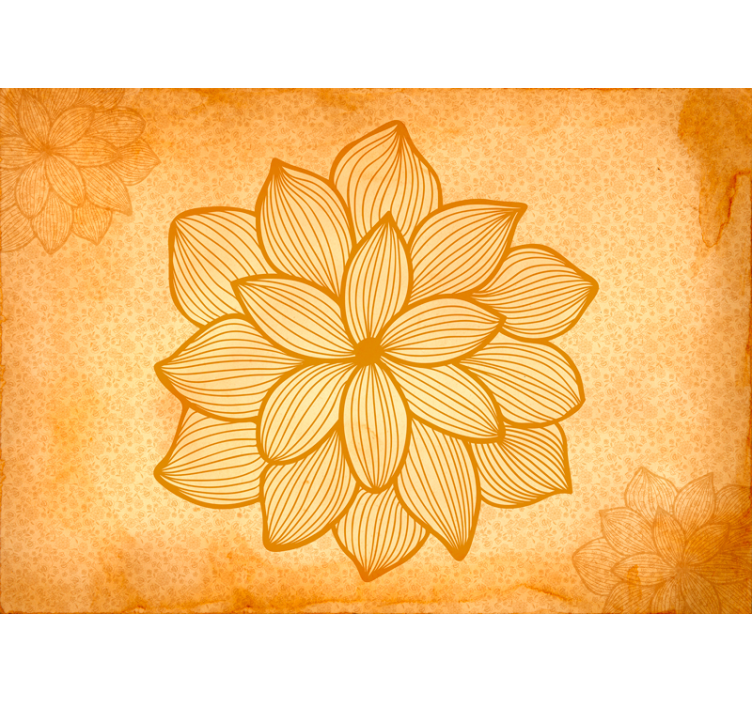 거실 벽 벽화 대형 꽃무늬 - TenStickers