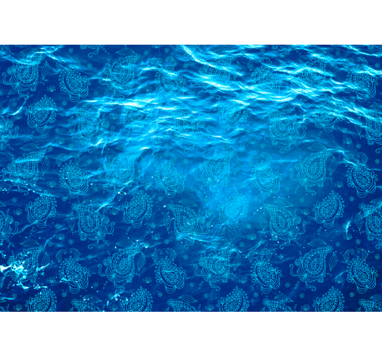 포토 뮤럴 자연 바다 파도 패턴 - TenStickers