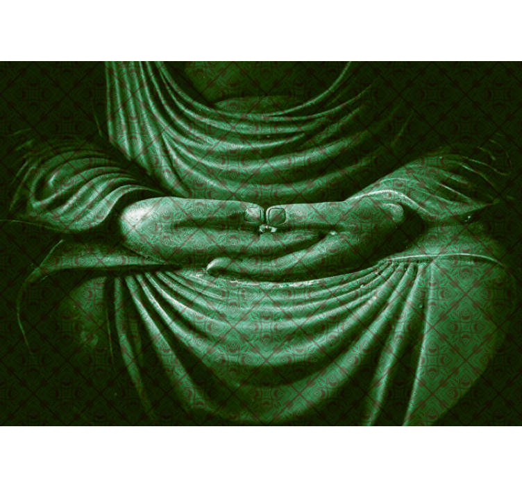 불이 있는 벽화 고요한 부처상 - TenStickers