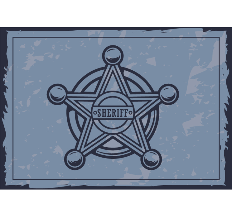 Murales para personas 보안관 배지 놀이 세트 - TenStickers