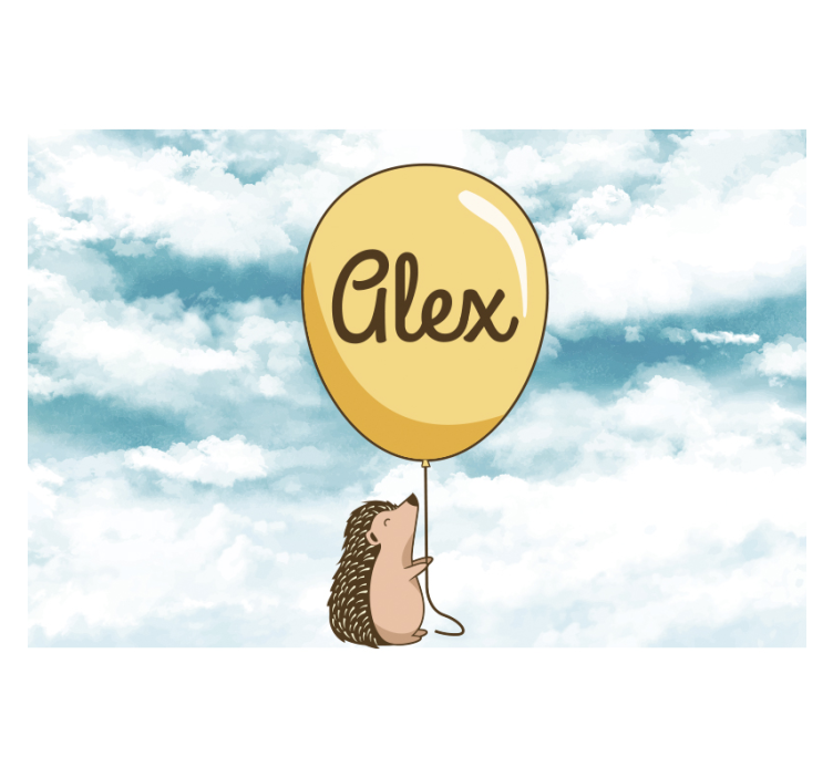 사랑 벽 벽화 고슴도치 풍선 기쁨 - TenStickers