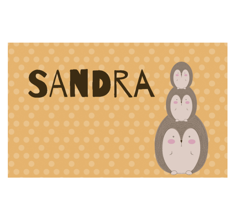 어린이 침실 벽 벽화 귀여운 쌓인 고슴도치 - TenStickers