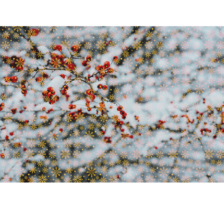 크리스마스 벽화 즐거운 겨울 순간들 - TenStickers