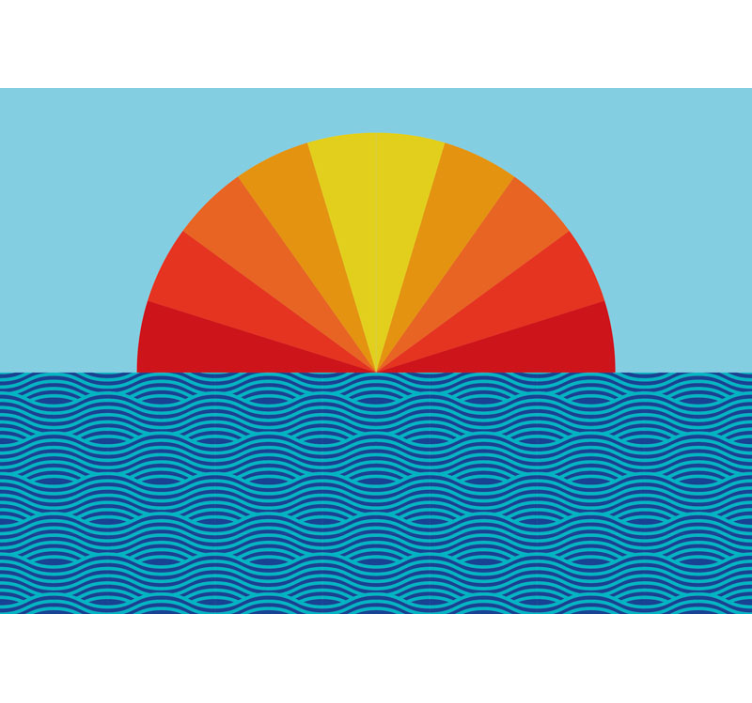 풍경 벽 벽화 빛나는 지평선 디자인 - TenStickers