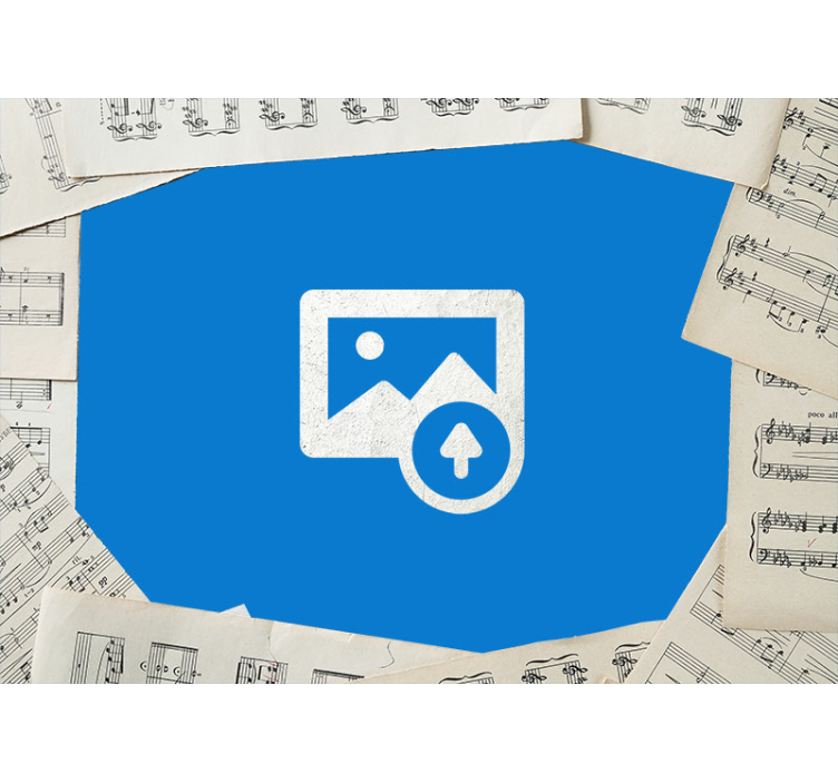 벽화 청소년 침실 기타와 악보 - TenStickers