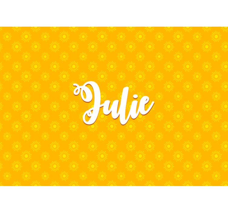 어린이 침실 벽 벽화 해바라기 패턴 배경 - TenStickers