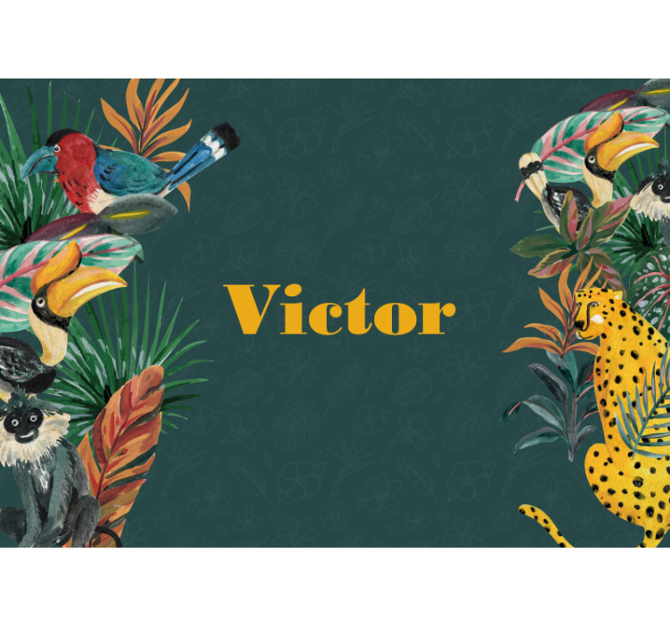 동물 벽 벽화 이국적인 야생동물 탐험 - TenStickers