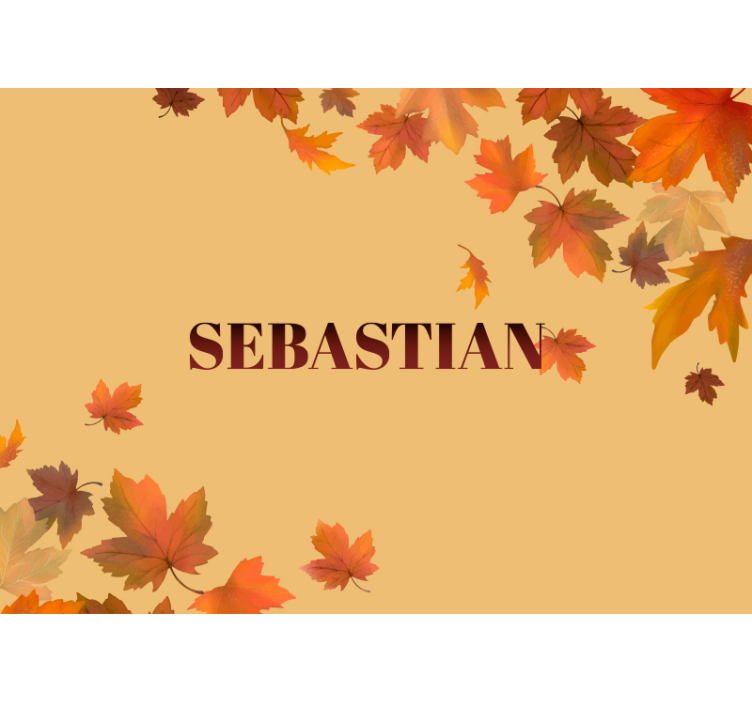 개인화 된 단풍 사용자 정의 벽 벽화 - TenStickers