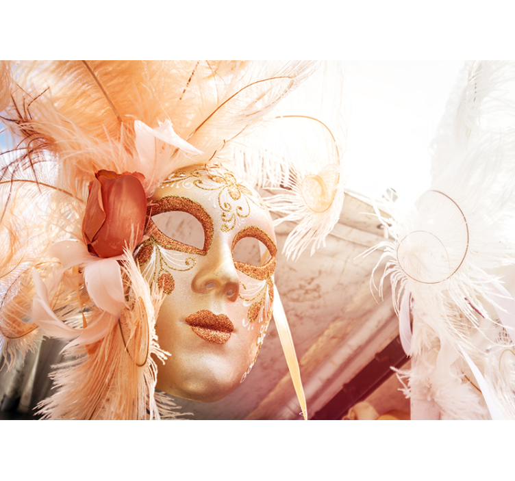 사랑 벽 벽화 우아한 카니발 마스크 - TenStickers