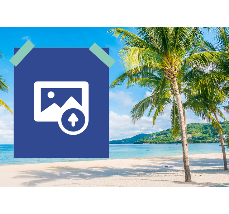 사랑 벽 벽화 커플 해변의 순간 - TenStickers