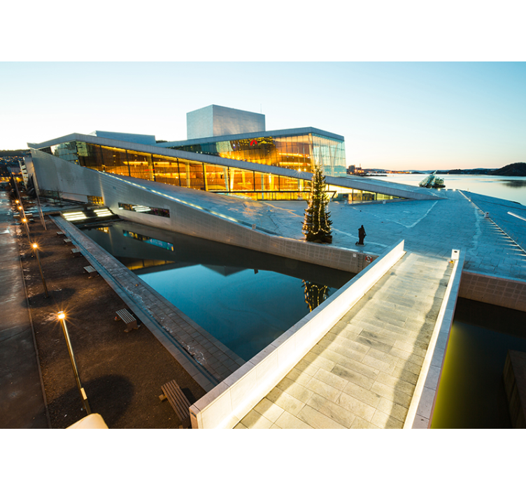 오슬로 오페라 벽 비닐 벽화 - TenStickers