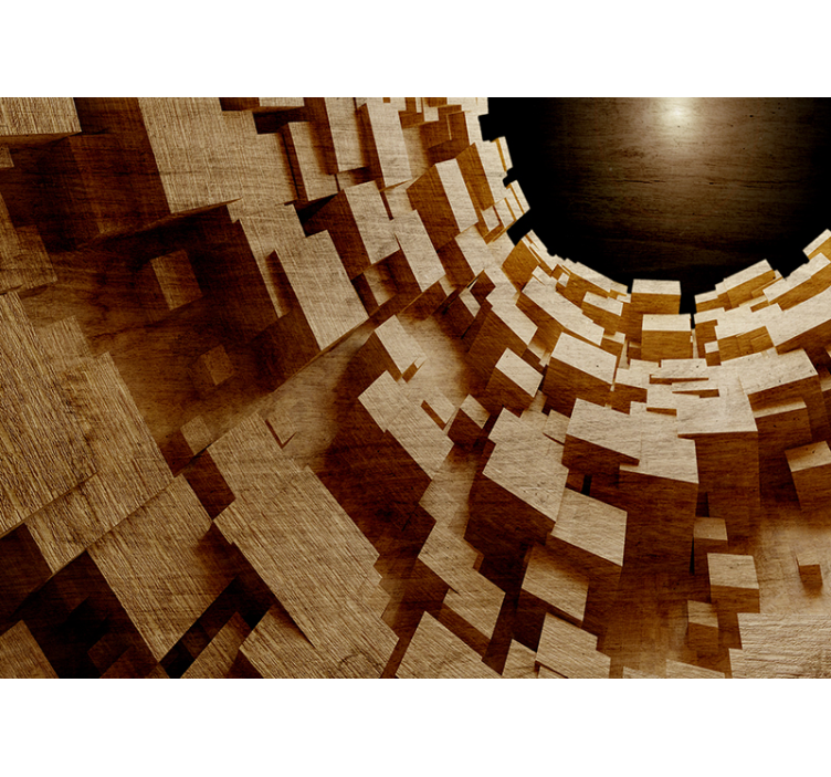 질감과 패턴 벽 벽화 기하학적 텍스처 콜라주 - TenStickers