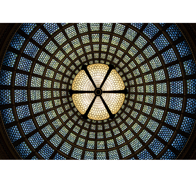 3d 효과 벽 벽화 스테인드 글라스 천장 - TenStickers