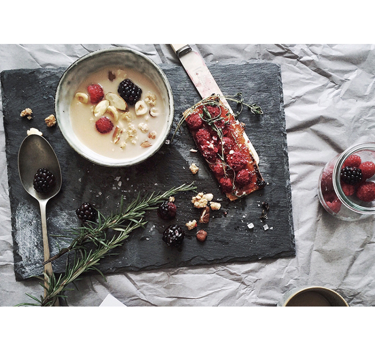 꽃 벽 벽화 신선한 베리의 기쁨 - TenStickers