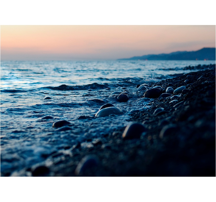 바다 벽화 아래 자연 바다 풍경 - TenStickers