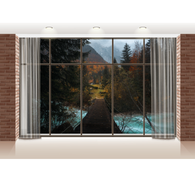 풍경 벽 벽화 산길 풍경 - TenStickers