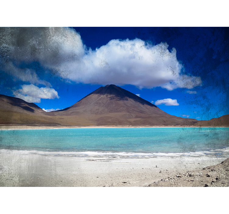 풍경 벽 벽화 고산 호수의 관점 - TenStickers