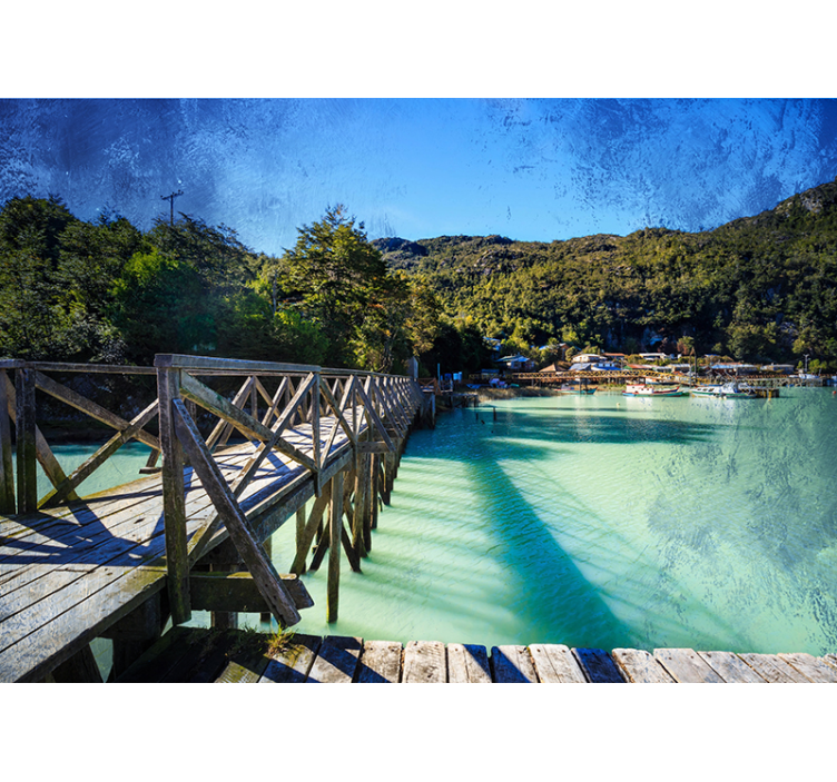 풍경 벽 벽화 아름다운 해안 산책로 - TenStickers