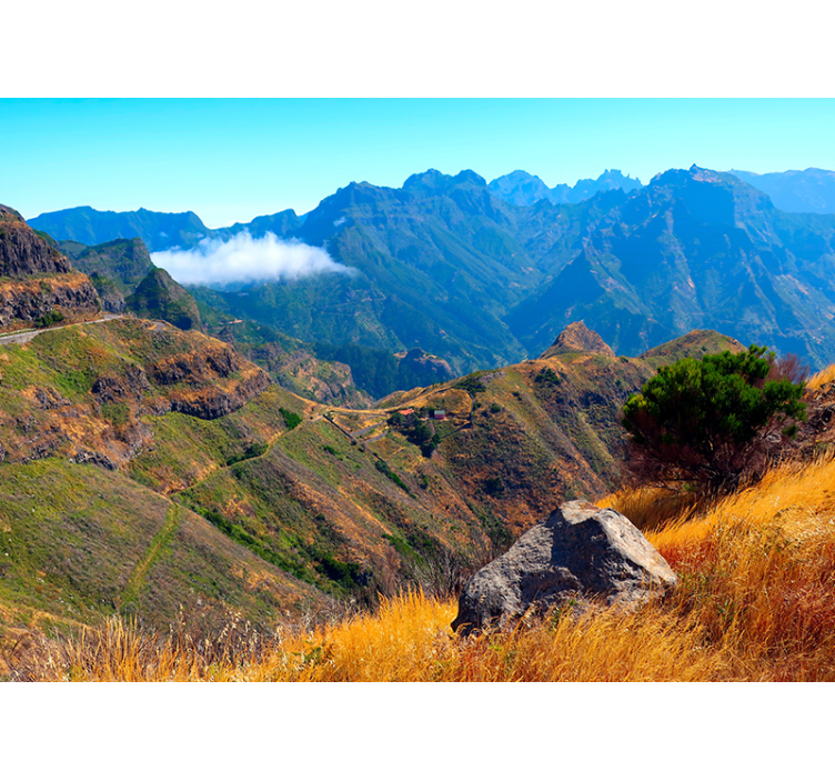 산 벽 벽화 장엄한 경치 - TenStickers