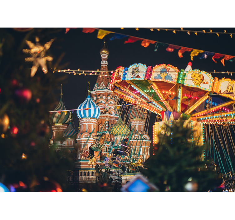 도시와 국가 벽 벽화 성 바실 카니발 - TenStickers