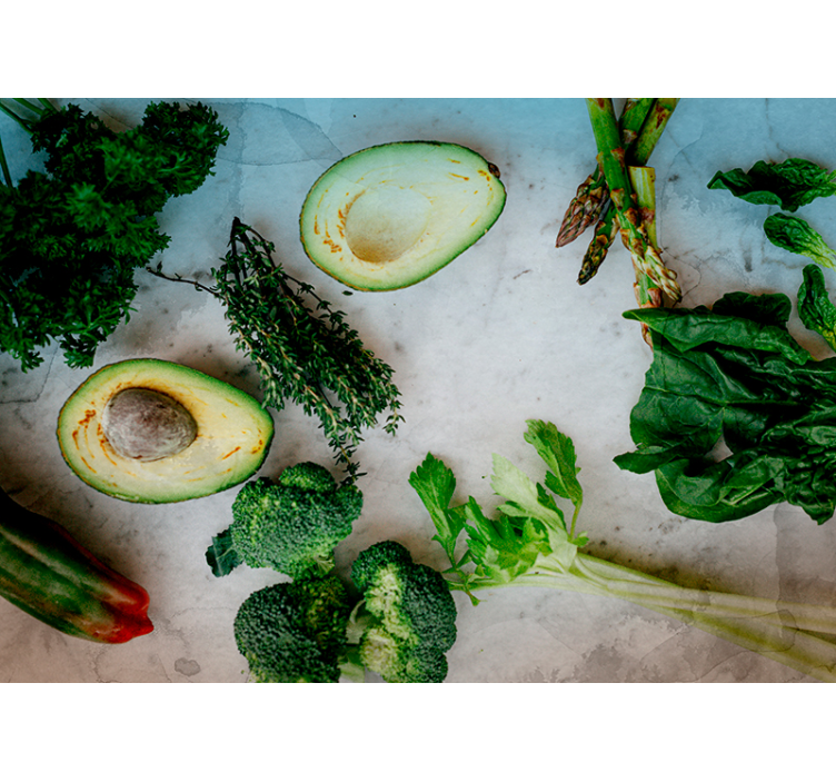 주방 벽화 아보카도 신선한 배열 - TenStickers