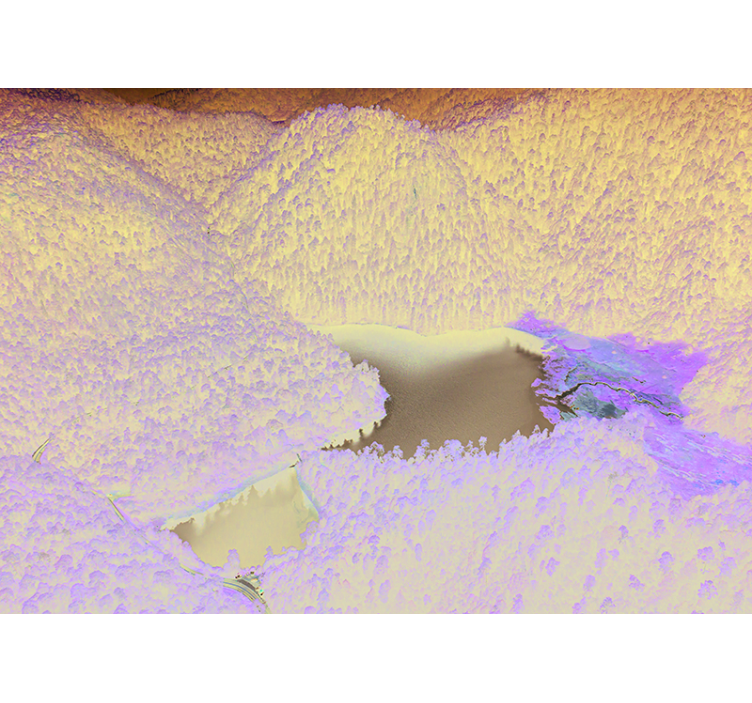 풍경 벽 벽화 고요한 산속 호수 - TenStickers