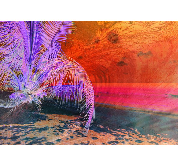 포토 뮤럴 자연 열대 해변 탈출 - TenStickers