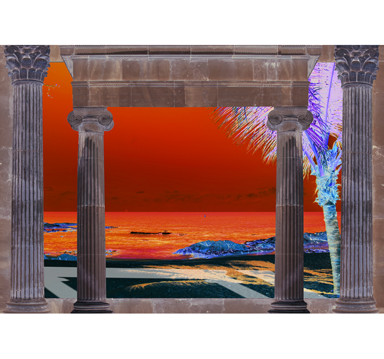 풍경 벽 벽화 열대 해안 전망 - TenStickers