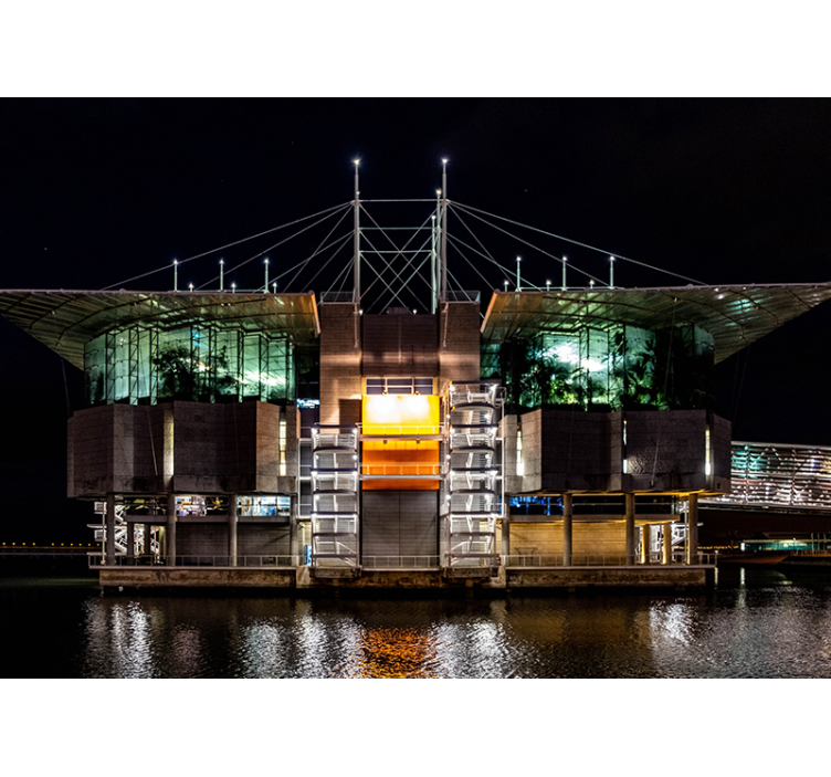 도시와 국가 벽 벽화 미래지향적 도시 건축 - TenStickers