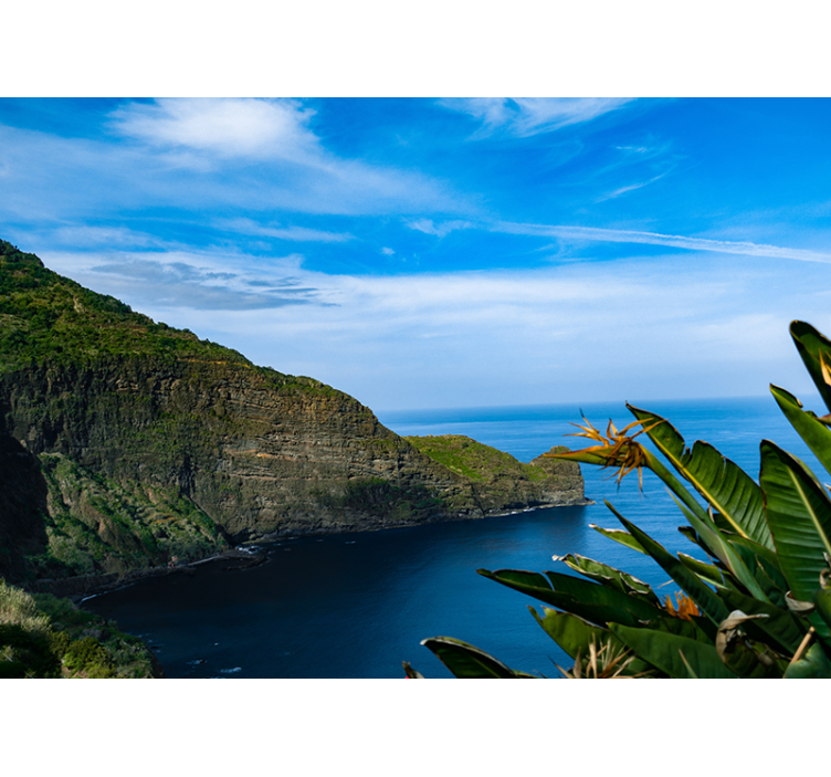 풍경 벽 벽화 해안의 산 전망 - TenStickers