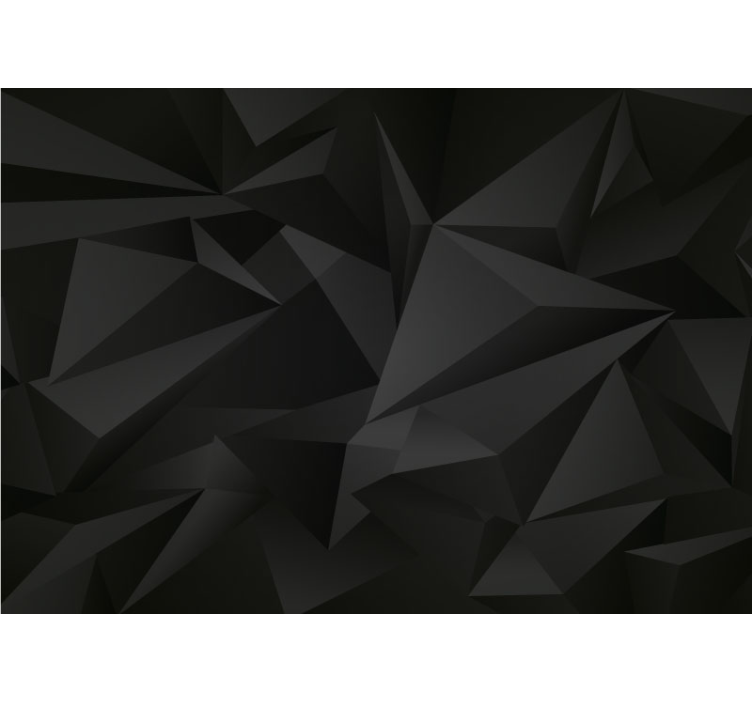 초록 벽 벽화 기하학적 배열 - TenStickers