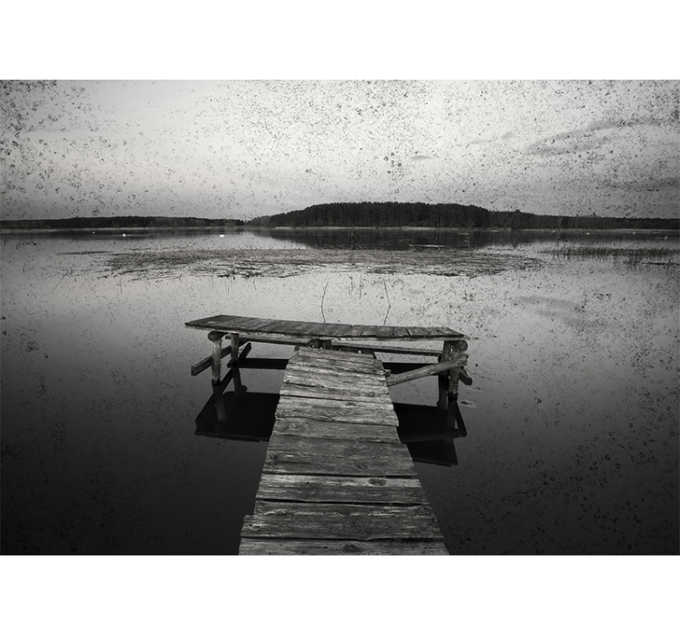 풍경 벽 벽화 아름다운 선착장 반영 - TenStickers