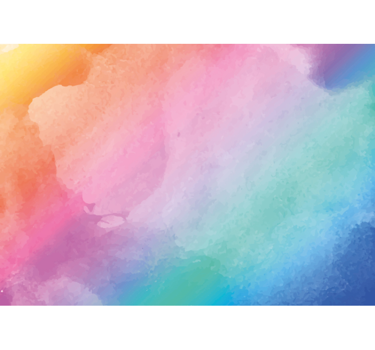 초록 벽 벽화 생기 있는 붓터치 - TenStickers