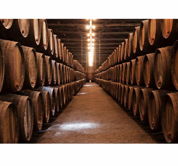 빈티지 지하실 벽 벽화 - TenStickers